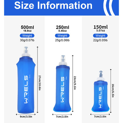 WRELS Folding Water Bottle (Blue)