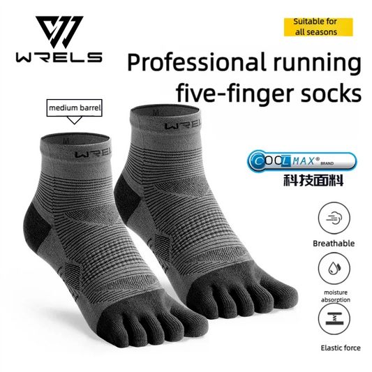 WRELS Men's Five-Finger Toe Socks