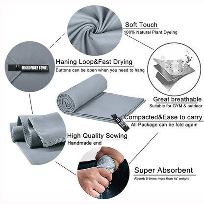 DUTRIEUX Sports Quick-Dry Microfiber Towel