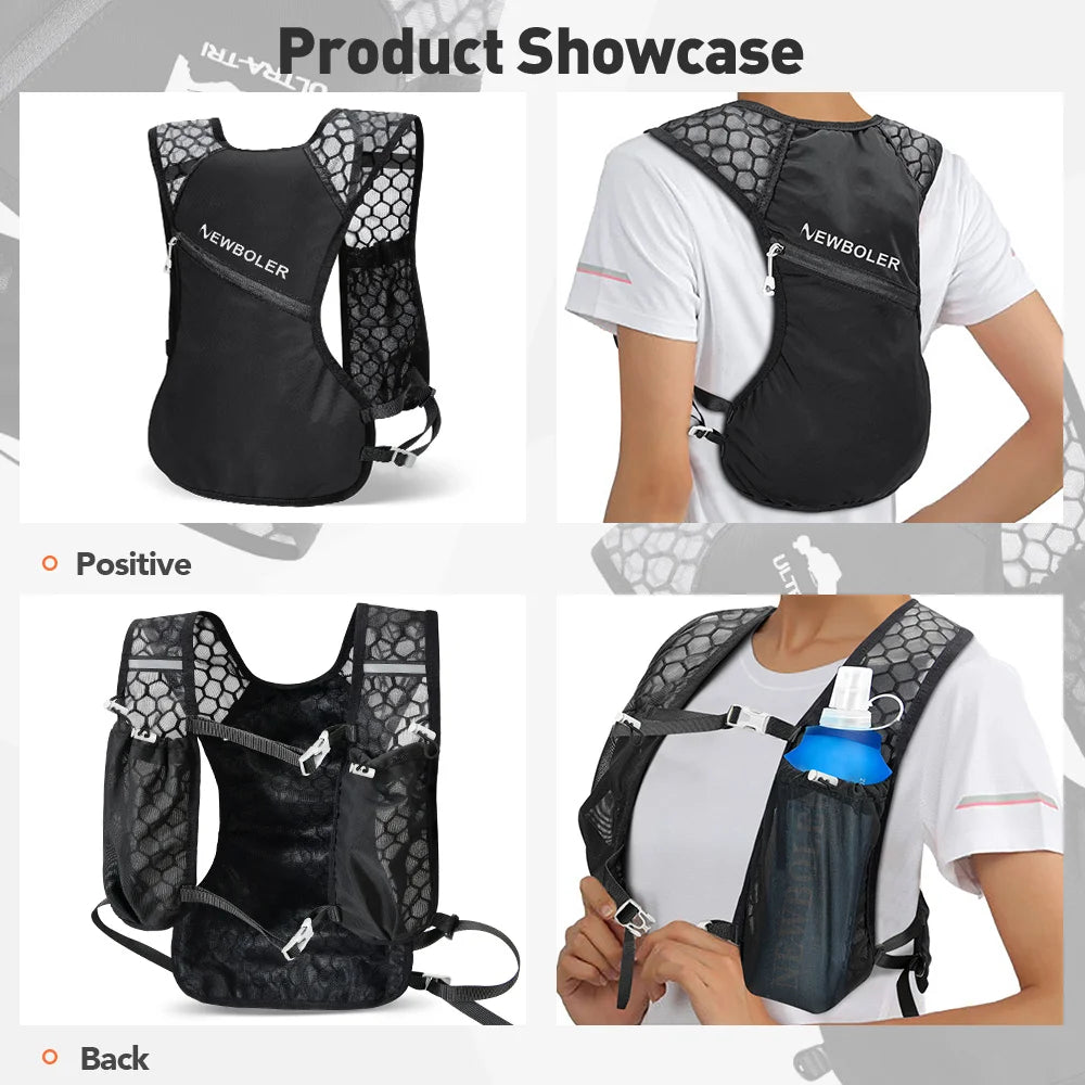 NEWBOLER Lightweight Hydration Running Vest Backpack (BAG629)