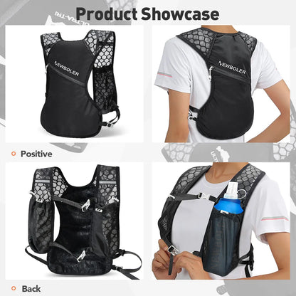 NEWBOLER Lightweight Hydration Running Vest Backpack (BAG629)
