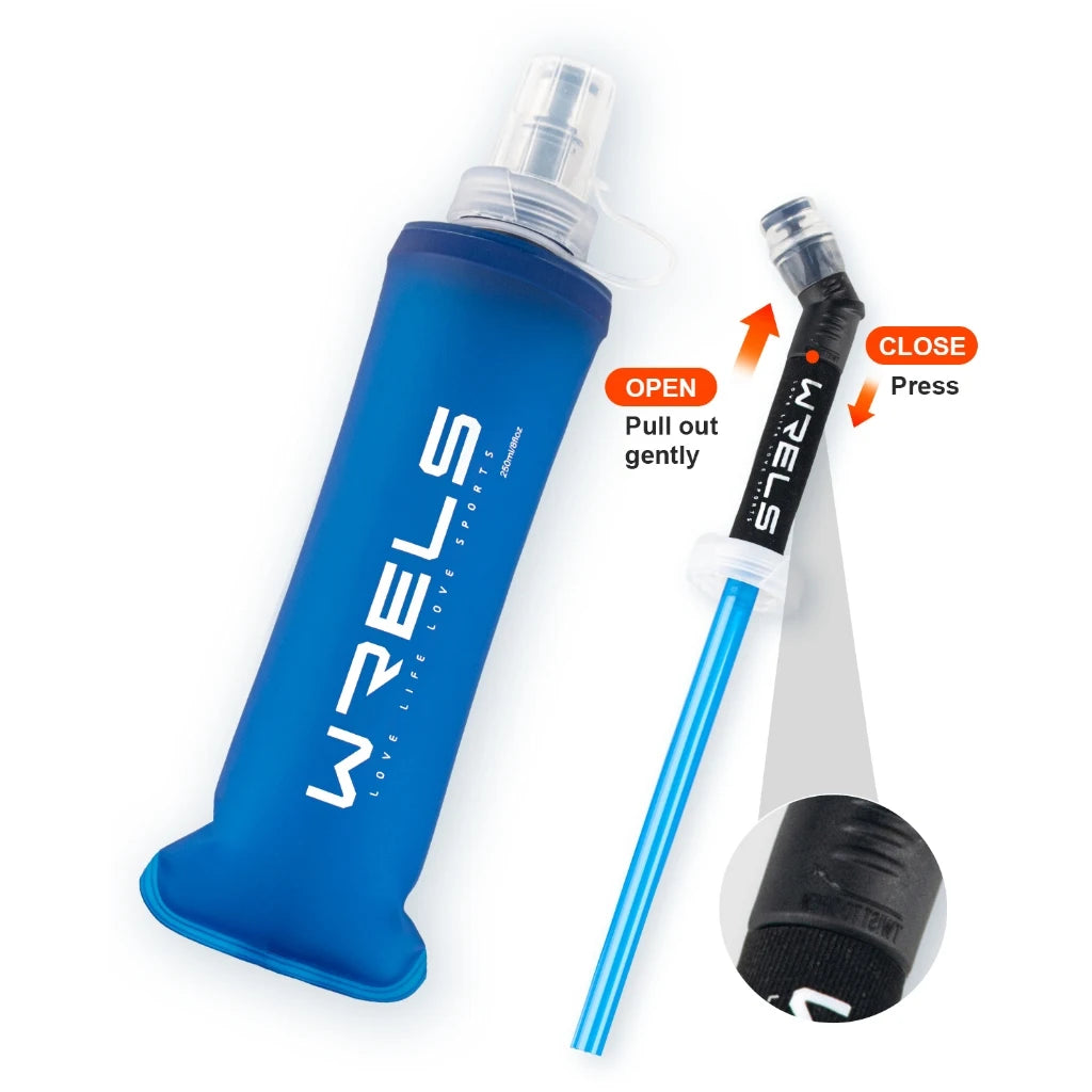 WRELS Folding Water Bottle (Blue)