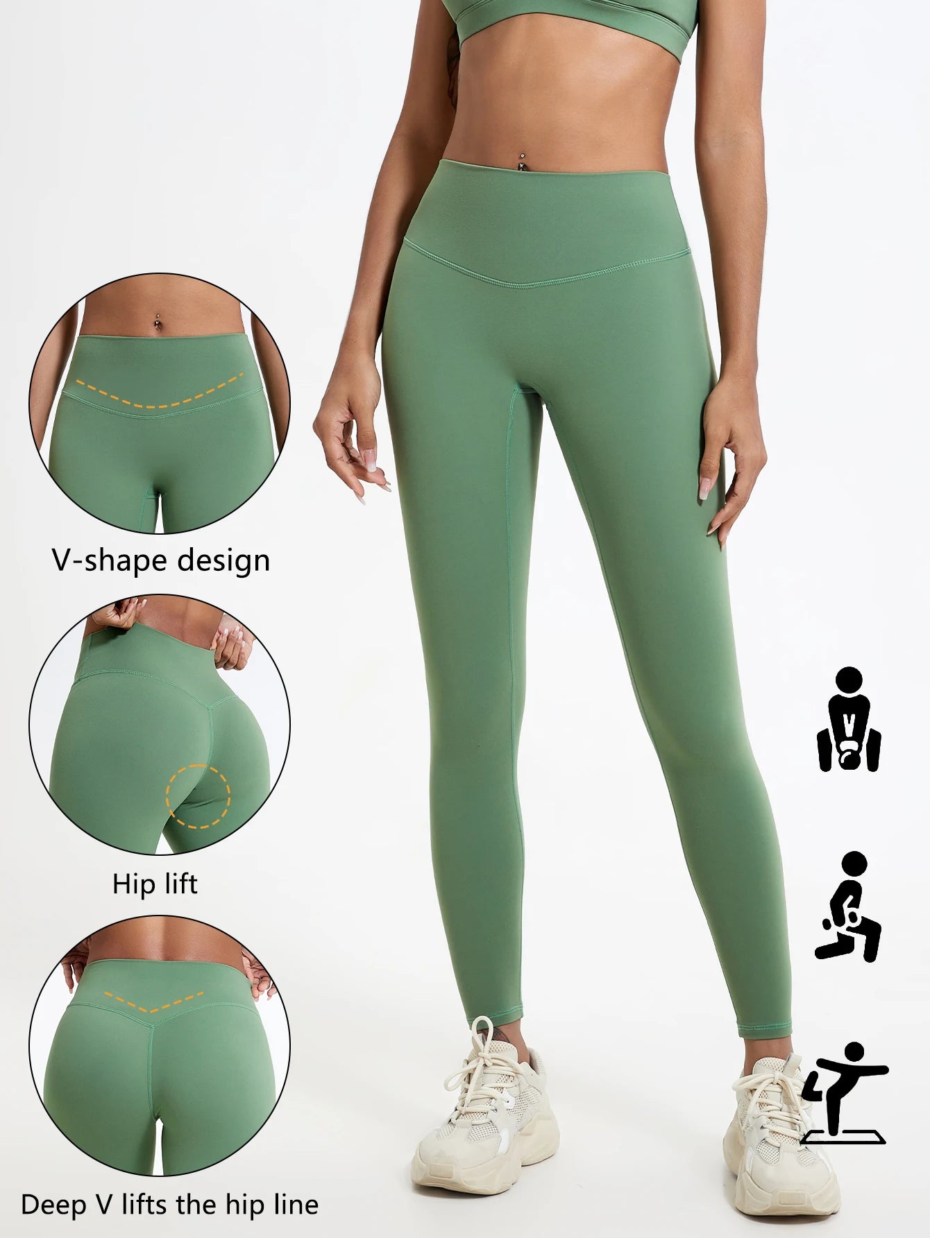 Hearuisavy High-Waist Super Soft Sports Leggings