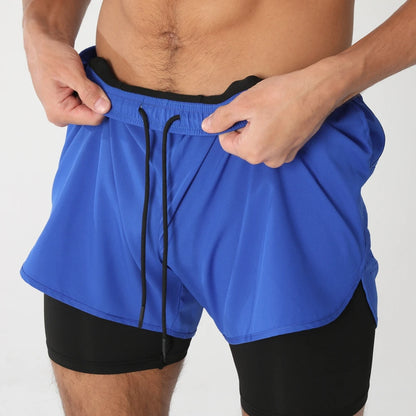 GITF Men’s 2-in-1 Quick-Dry Training Shorts (DK-926)