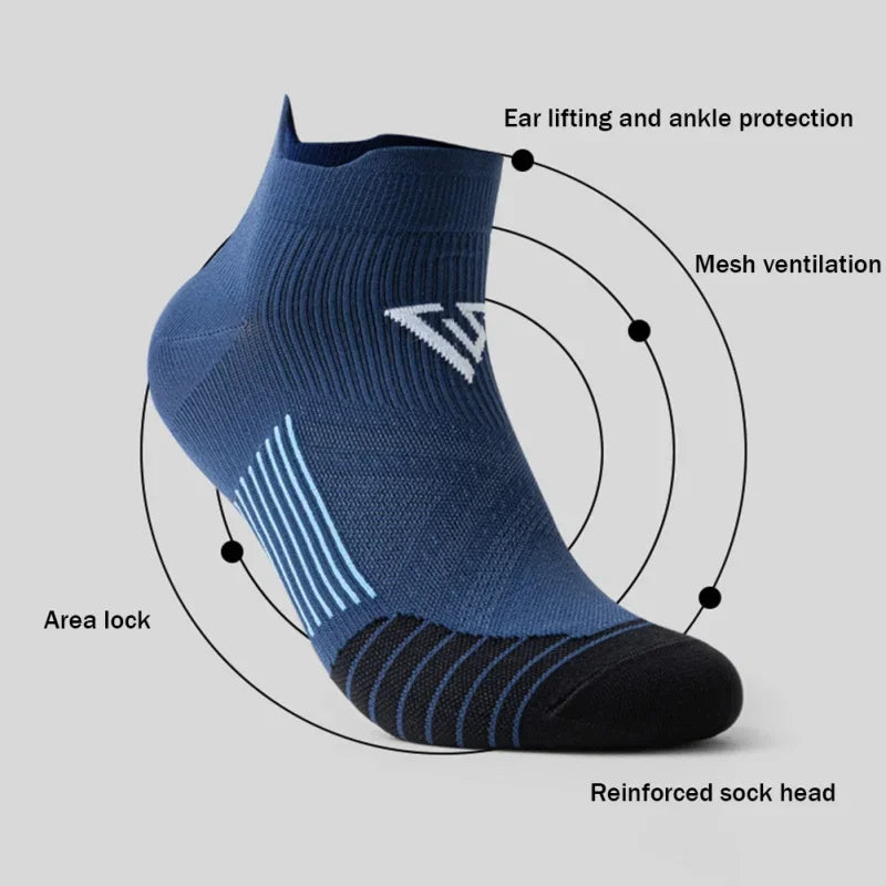 Unisex TSODUCE Cushioned Ankle Running Socks